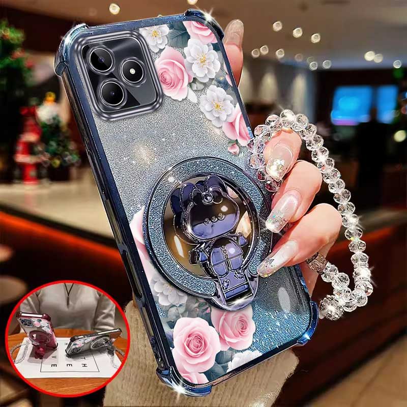 Realme Note 50 - 3 pièces (étui de téléphone rose