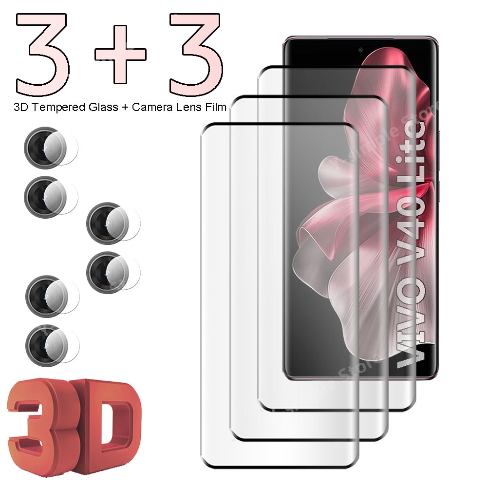Vivo V40 - Protection d'écran en verre trempé incurvé
