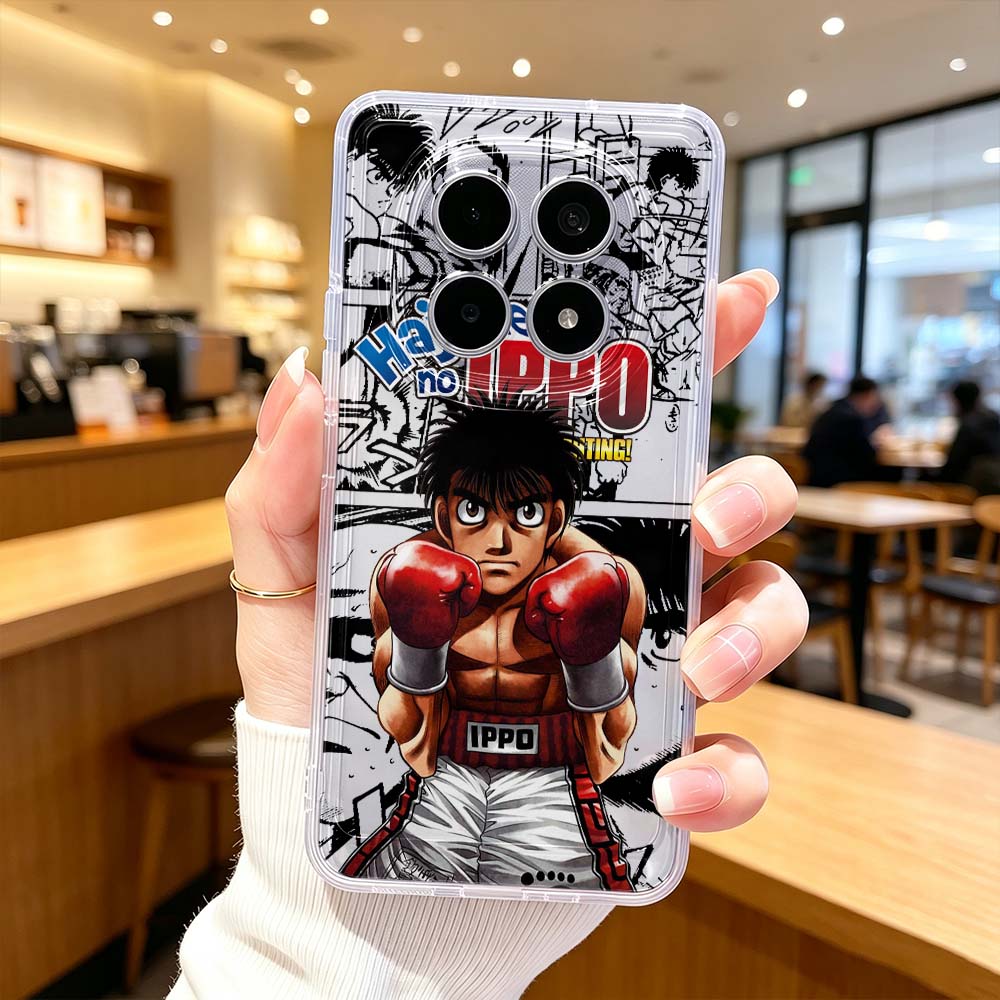 Xiaomi Poco X6 - Coque de téléphone transparente protectrice Anime
