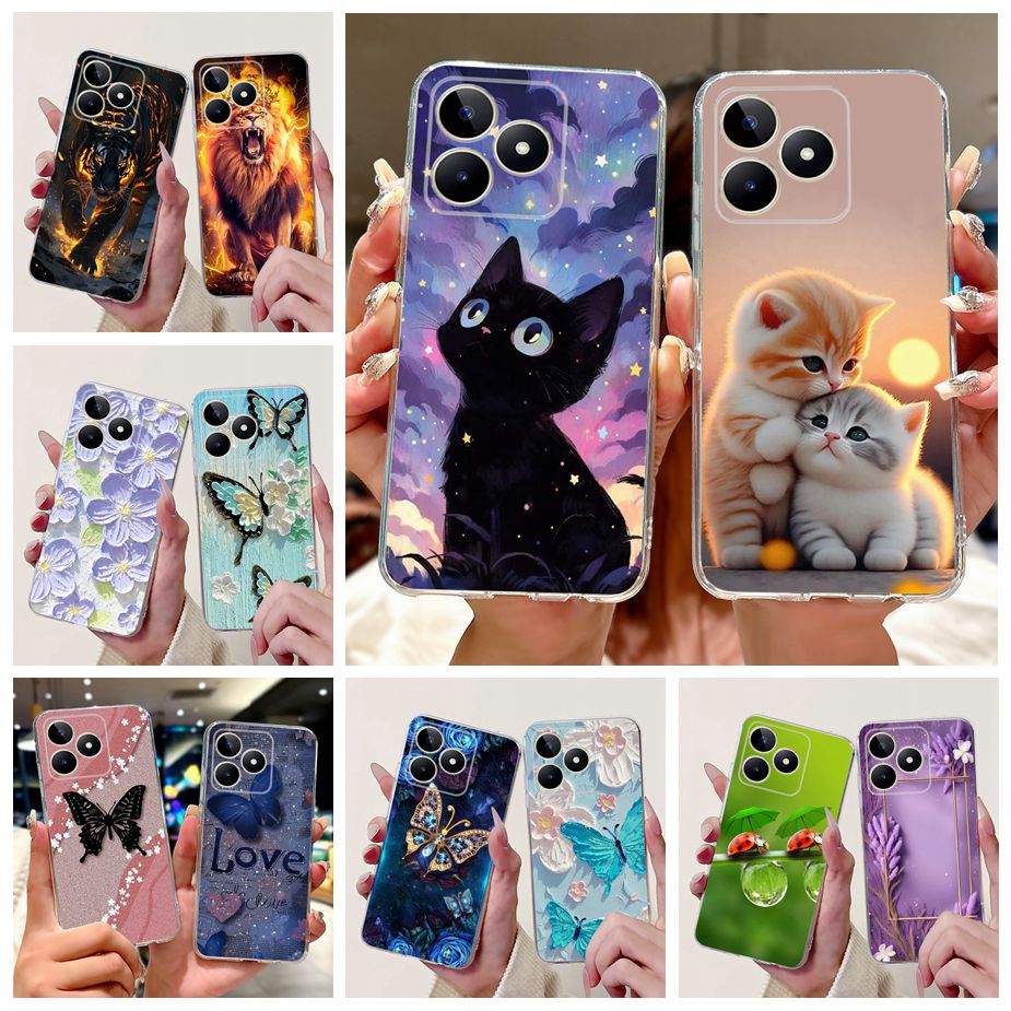 Realme Note 50 - Coque de téléphone en silicone souple