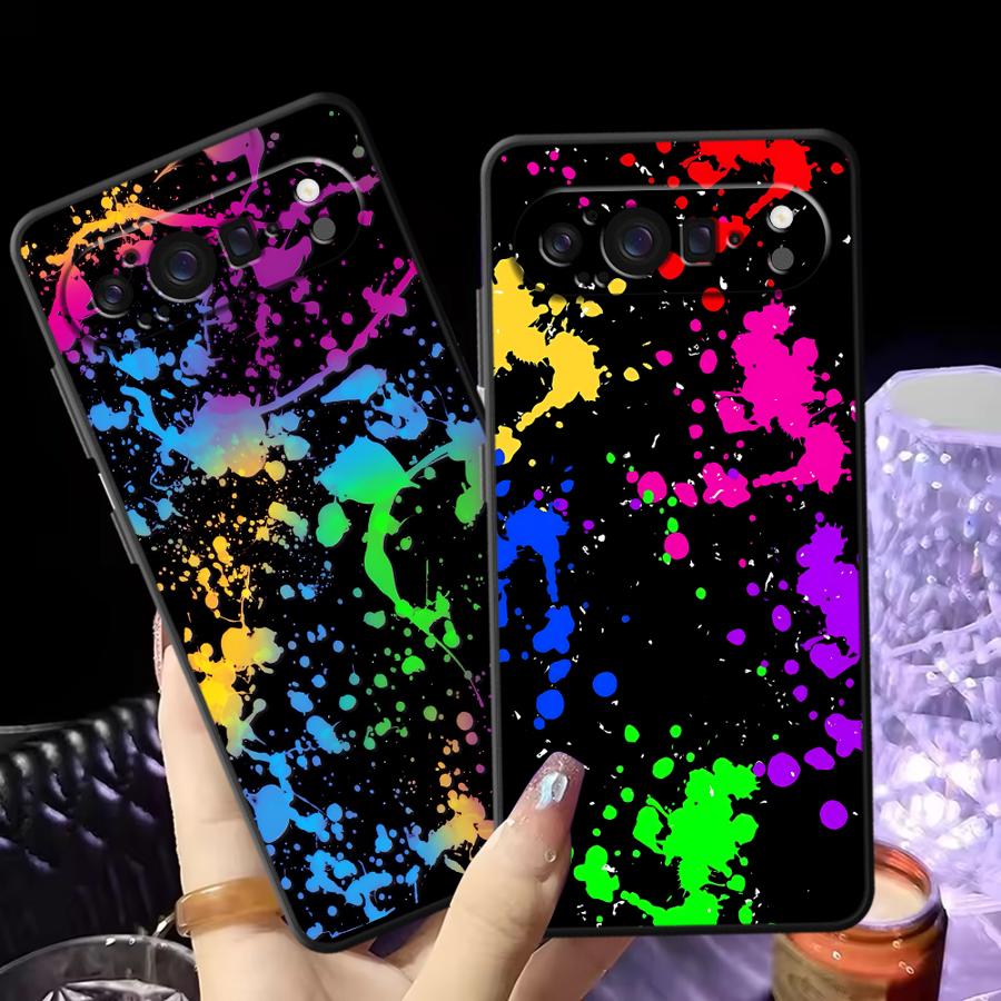 Google Pixel 9 Pro - Coque de téléphone motif éclaboussures de