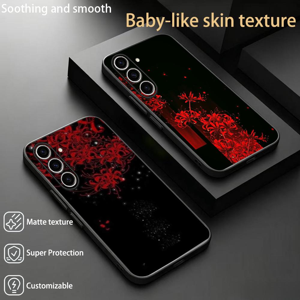 Samsung Galaxy S24 - Coque de téléphone souple noire motif