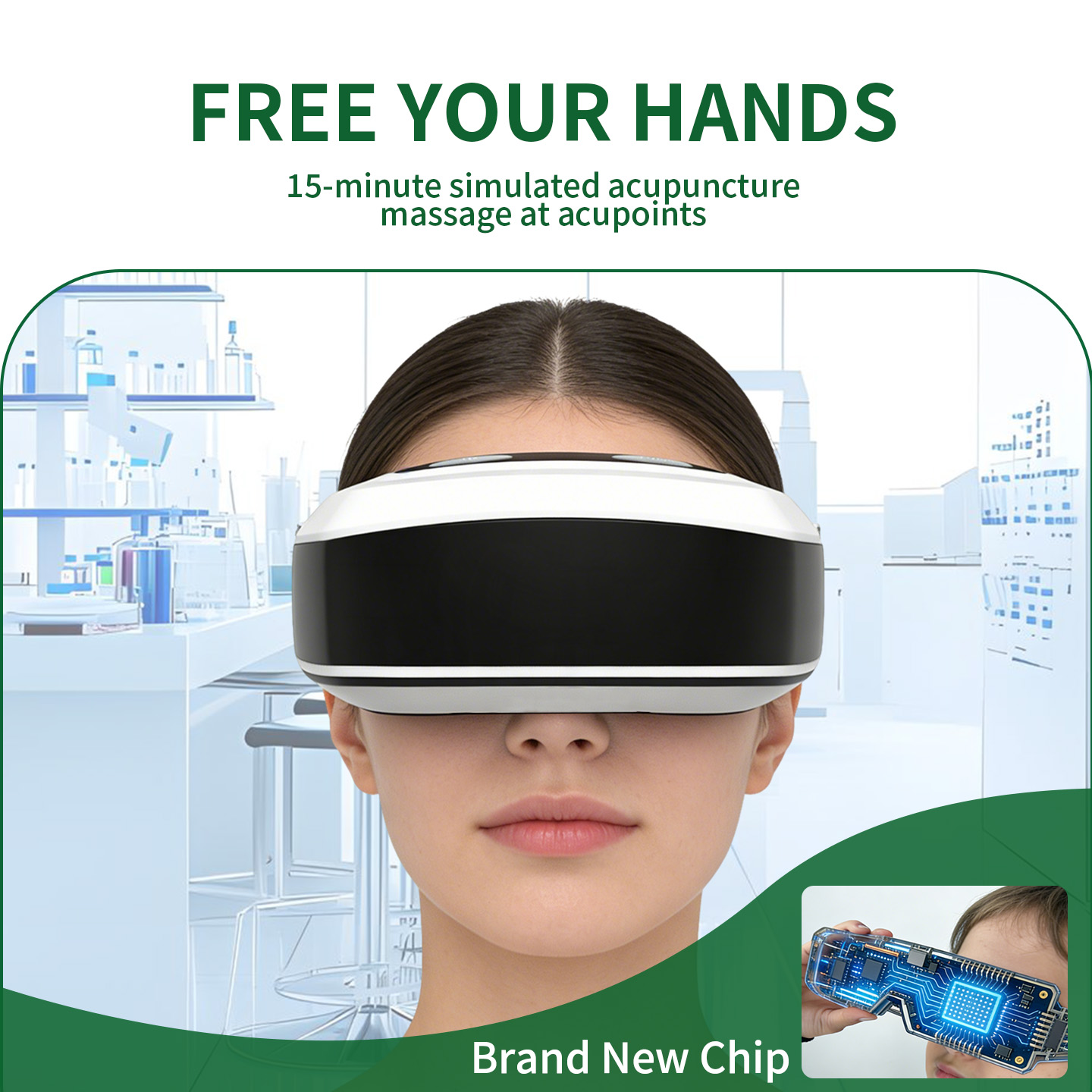 Nouveau Masseur Oculaire à Imp - Light Therapy Glasses avis et prix