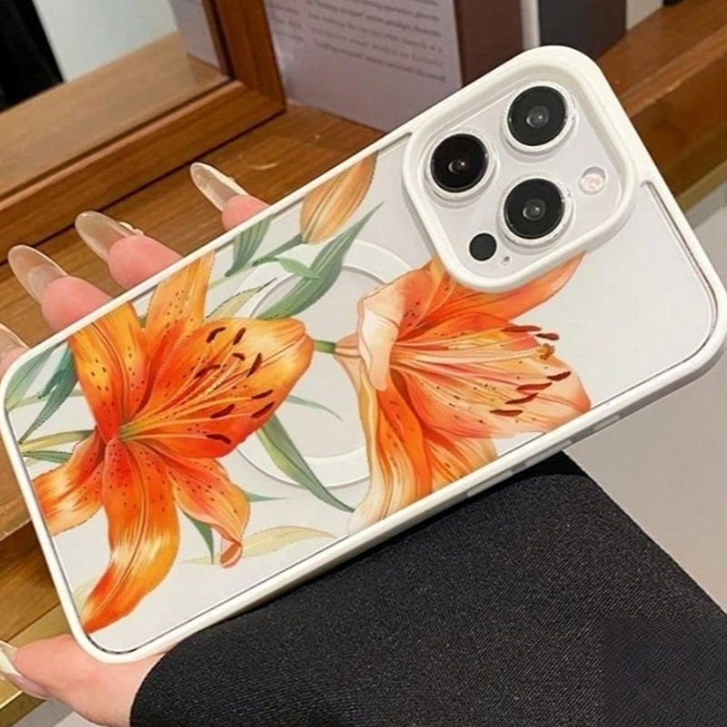 Coque magnétique à motif fleur - Apple Iphone 15 avis et prix
