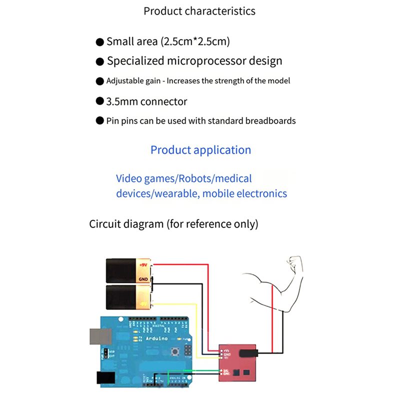 Module de capteur électrique m - Muscle Sensor Emg avis et prix
